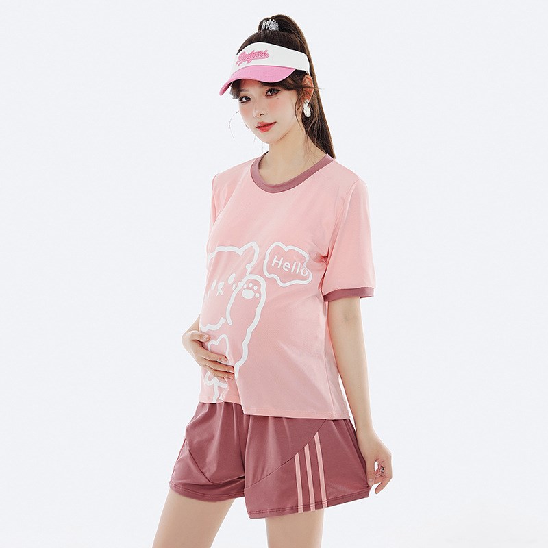 孕妇泳衣微胖女孩学生保守分体式女款夏大码胖遮肚显瘦遮肉