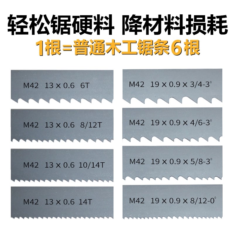 带锯条木工立式小型带锯机8寸9寸10寸切金属锯带宽19宽20据小锯条