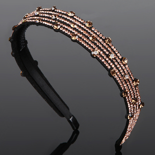 发箍宽边带齿发饰头箍水钻发卡发夹韩版带钻个性女头饰品发窟