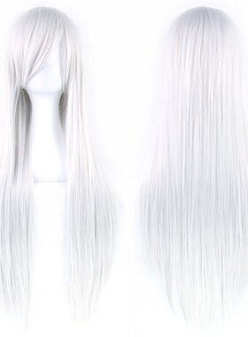 万用cospl彩y8发 动漫cos假A发 a色长直发头套 假0厘米高温丝假发