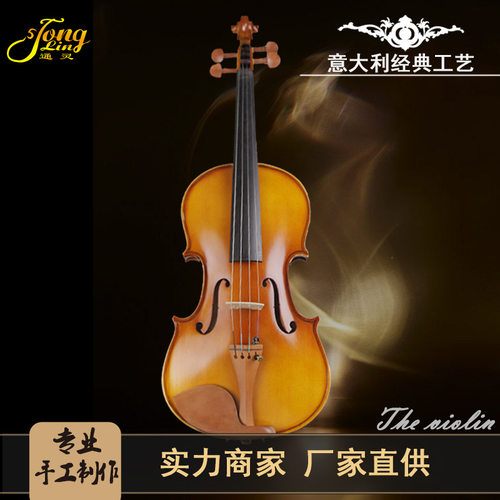 工厂销乐器厂家 实木手工初学者 L4/4学生普及小提琴