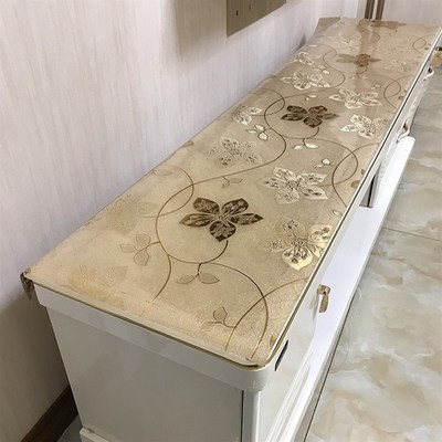 pvc餐桌隔热垫子磨n砂防烫水晶板家用电视柜餐边柜台面桌面保护膜