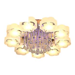 山头林村客厅灯新款灯具现代简约全屋吸顶灯M水晶灯三室两厅套餐