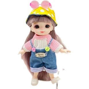 迷你16厘米换装洋娃娃关节可动z人偶公主儿童礼物女孩玩具摆件玩