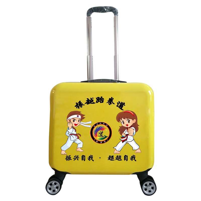 定制LOGO儿童拉杆箱18寸万向轮D学生卡通小号旅行箱行李箱19寸