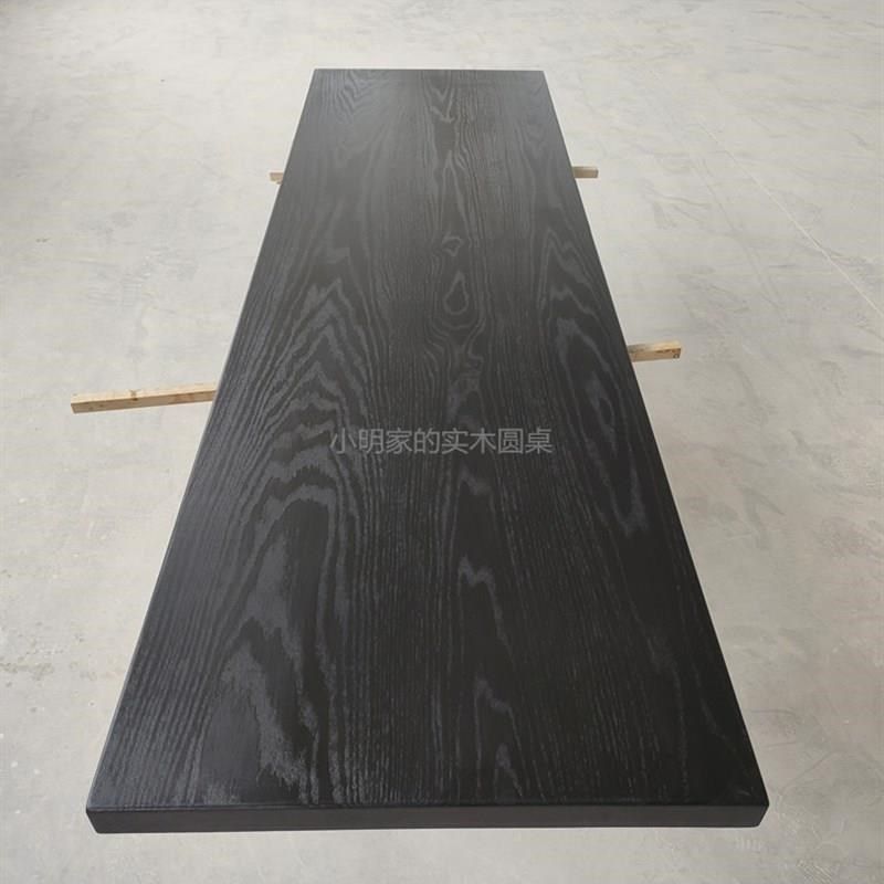 白蜡木碳化实木圆桌转盘黑色圆形台面家用餐桌Q大板侘寂风碳化原,住宅家具,桌面/转盘,淘宝优惠券,粉丝福利购,淘宝优惠卷