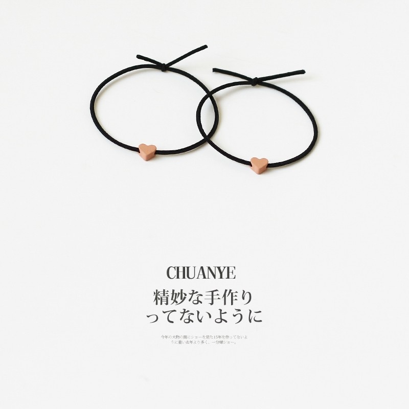 甜蜜小爱心~情侣绑头发r绳手链两用头绳扎头发皮筋送男朋友发圈女,户外/登山/野营/旅行用品,旅行发卡,淘宝优惠券,粉丝福利购,淘宝优惠卷