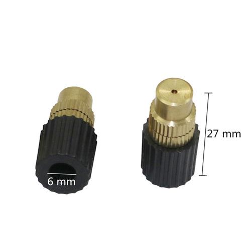 新品300 Pcs Adjustable 6mm Misting Nozzles Brass Atomizing S