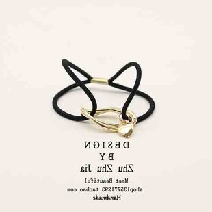 小祖宗头绳送男i朋友的小皮套皮筋送男朋友头绳简约两用情侣手链