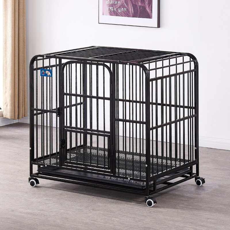 狗笼小型犬泰迪中型犬柯基大型犬金毛室内带厕所宠物笼加粗全方管