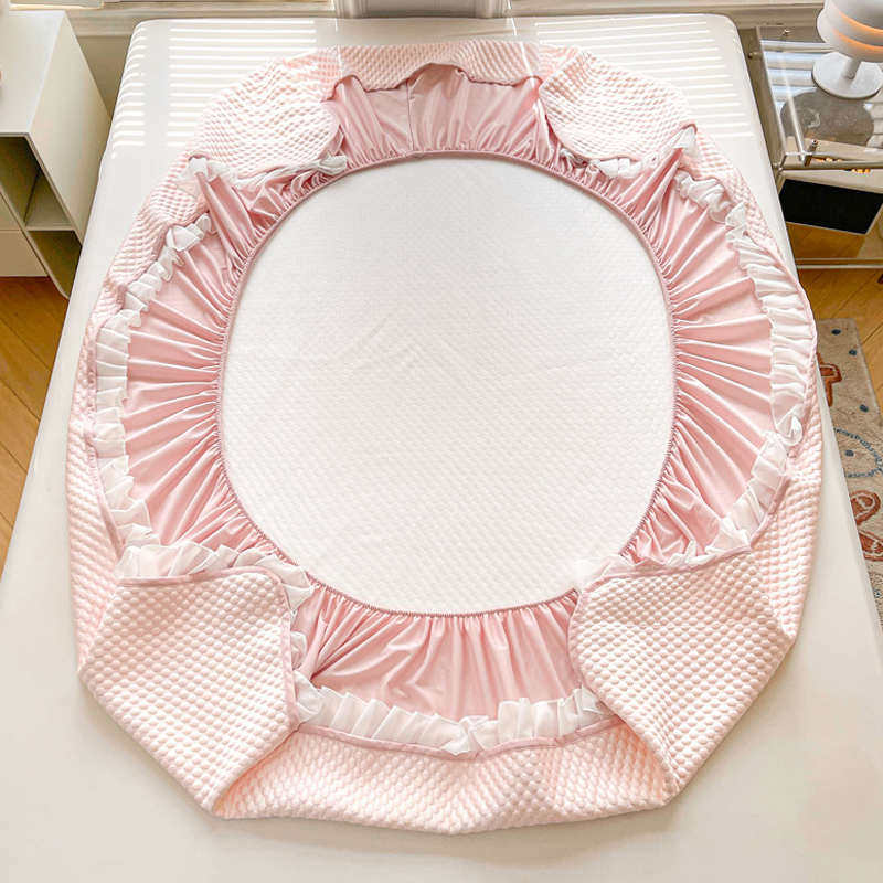 夏季凉感冰丝豆豆凉席三件套床笠罩带花边公主风可机洗空调软席子,床上用品,冰丝席,淘宝优惠券,粉丝福利购,淘宝优惠卷