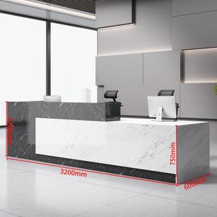 办公桌台仿吧台烤迎宾大厅漆台非培训公司收银台大理石前台接待