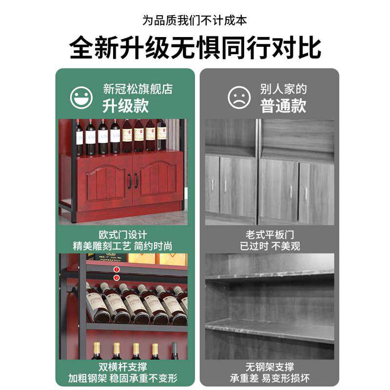 红酒柜展示架酒吧超市酒庄商用铁艺落地酒架置物架葡萄酒陈列柜子