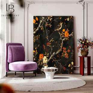 实木大板漆画中国风客厅背景墙挂画茶室玄关走廊壁画肌理感装饰画