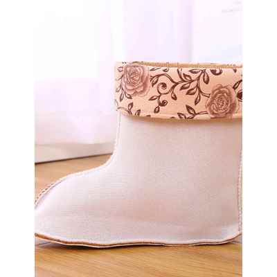 防桶鞋女防款雨水滑鞋时尚筒成短士人雨水低筒胶鞋鞋女加绒靴套鞋