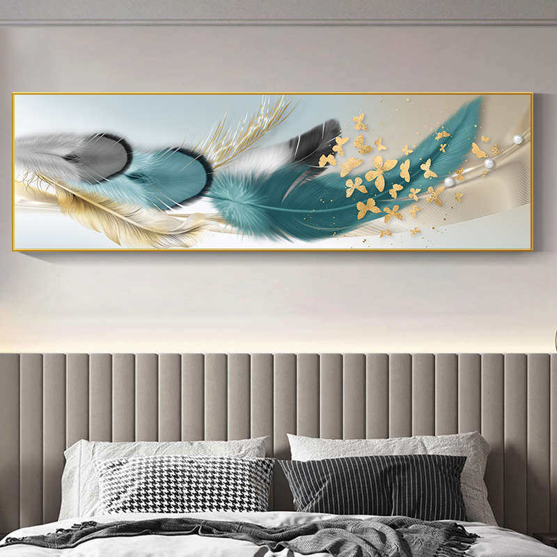 卧室床头装饰画现代简约房间背景墙画酒店宾馆挂画客厅沙发墙壁画,家居饰品,现代装饰画,淘宝优惠券,粉丝福利购,淘宝优惠卷