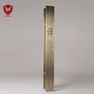 双开门仿古拉手玻璃门logo古铜定制门把手拉手玻璃中式把手大门