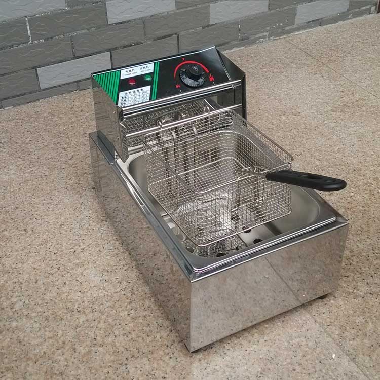 速发商用单缸单筛电炸炉油炸锅 炸薯条机炸鸡炉油炸机炸鸡排