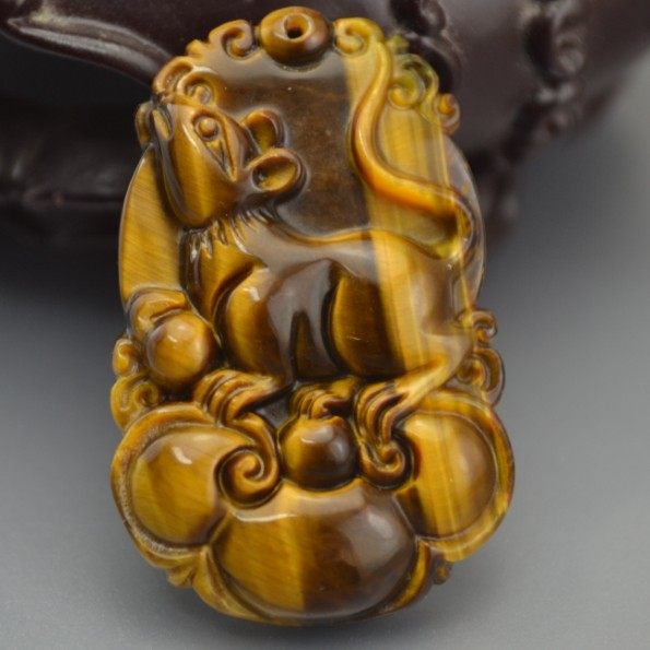 天然虎睛石十二生肖挂件虎眼石生肖鼠牛虎兔龙蛇马羊猴鸡狗猪吊坠,饰品/流行首饰/时尚饰品新,颈饰,淘宝优惠券,粉丝福利购,淘宝优惠卷