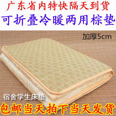 天然椰棕软硬冬夏两用棕垫 打地铺榻榻米加厚可折叠床垫1.2 1.5米