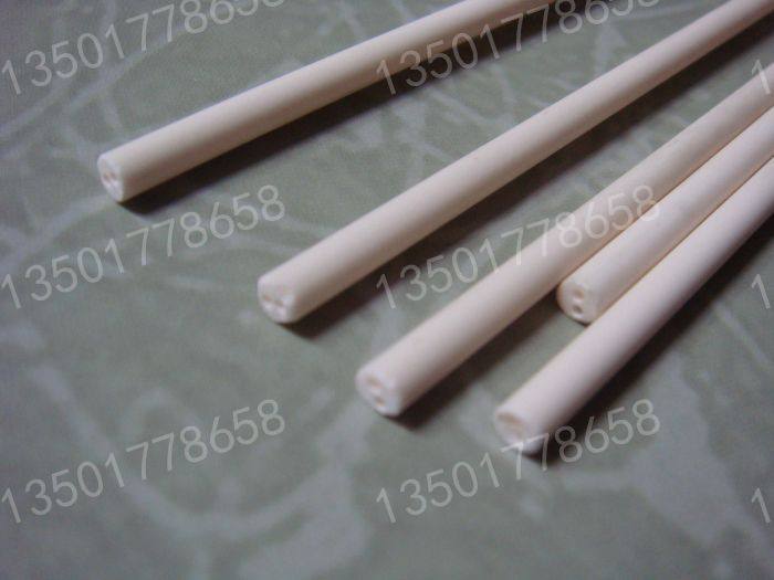 双孔刚玉管热电偶保护管双孔瓷管耐温管热电偶内芯4*180MM