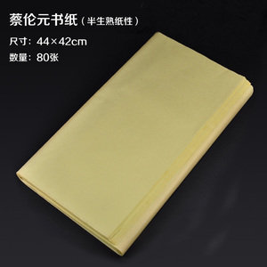 四开仿手工毛练纸 蔡伦纸元书纸 国画边习纸 文房半宝