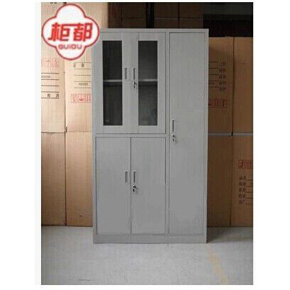 五门玻璃更衣柜铁皮文件柜工衣储物柜子衣帽存放柜钢制开门柜优质