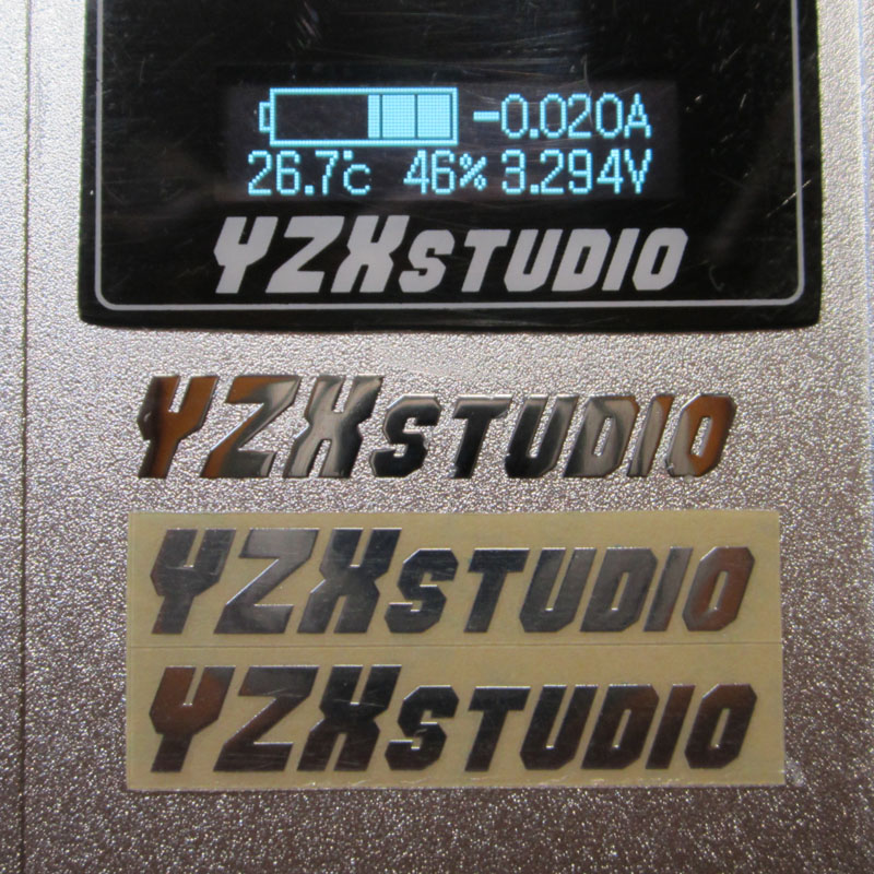 本店LOGO YZXstudio 量子美化标签 银色金属字标签 2个 秒杀WA