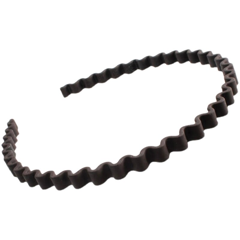 波浪头箍女洗脸日常外戴细边黑色发捆发箍T男防滑压发发