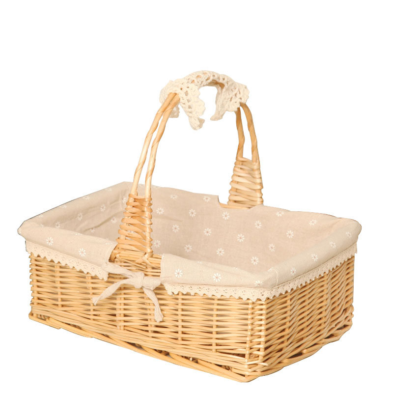 藤编野餐篮柳编收纳筐花篮收纳篮子柳编杂物收纳筐购物篮收纳筐,收纳整理,其他收纳篮,淘宝优惠券,粉丝福利购,淘宝优惠卷