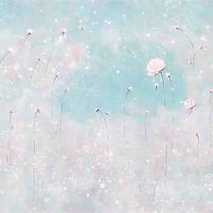 新款2023美式壁布田园小花朵客厅沙发壁纸电视背景墙壁纸自粘卧室