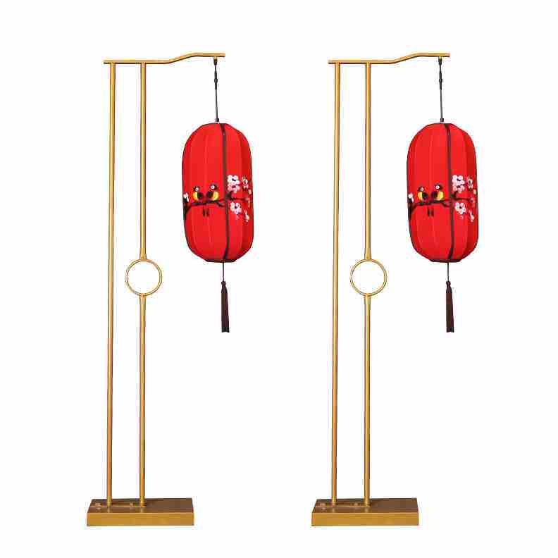 厂家高档优质新中式中礼道具灯笼路引路式婚庆道N具铁艺宫灯笼婚Z