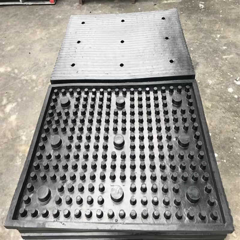 新品橡胶减速带坡l道实心减噪板地下车库防躁板止滑板斜坡垫减速