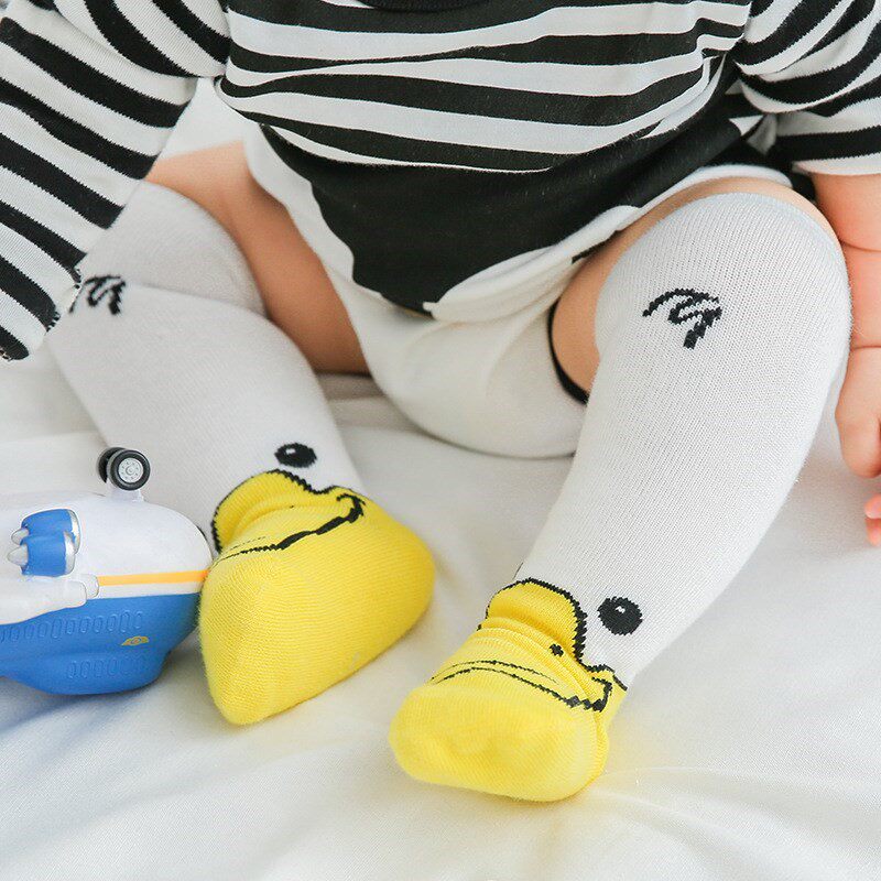 长筒袜新生婴儿儿袜子薄款夏季y长男童女宝宝春秋过膝可爱膝盖夏