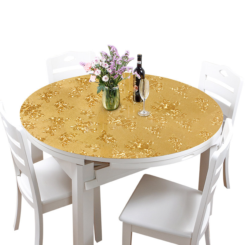 新款圆形茶几餐桌垫软玻璃PVC椭圆台面转盘大圆桌布防水防烫防油,居家布艺,桌布,淘宝优惠券,粉丝福利购,淘宝优惠卷