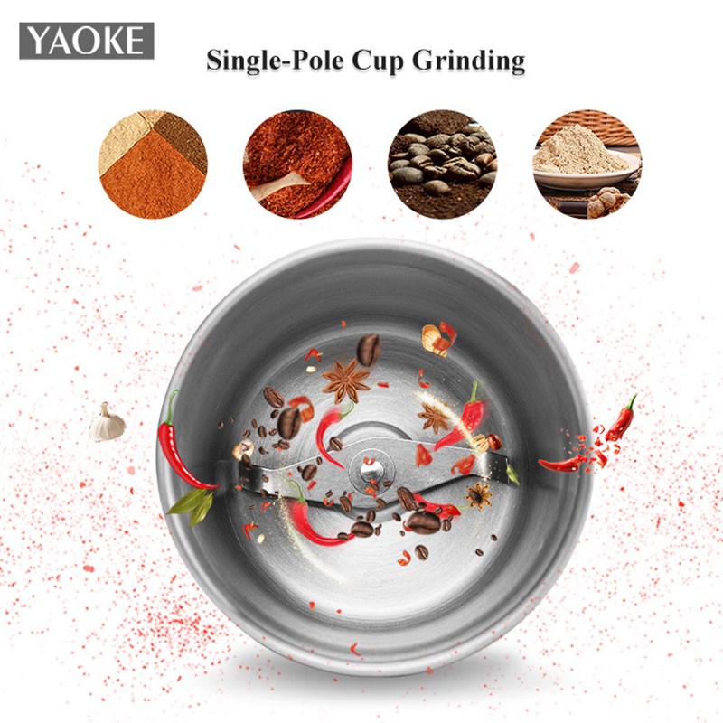 110V美规家用电动磨豆机研磨机咖啡豆打粉干磨机粉碎五谷220V英规