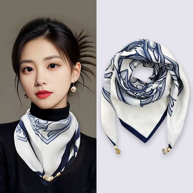 新款磁吸扣丝巾女薄款方巾冬季y懒人吊坠围巾围脖装饰时尚百搭护,服饰配件/皮带/帽子/围巾,围巾/丝巾/披肩,淘宝优惠券,粉丝福利购,淘宝优惠卷