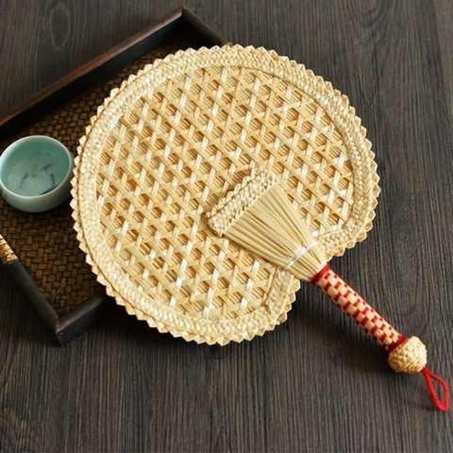 扇子扇蒲草扇子草席扇手编大蒲扇小蒲扇草编扇编织扇子