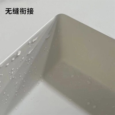 岩板台面一体盆洗手卫生间洗脸池浴室柜大理石洗漱台X下定制挂墙
