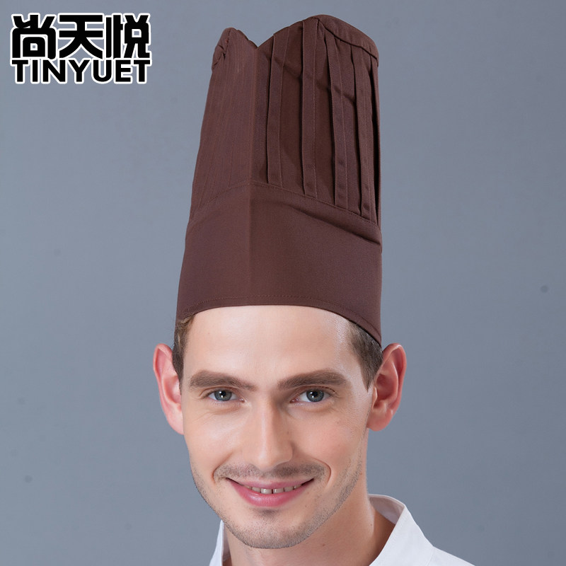 高厨师帽西餐厨h师帽厨房帽子工作帽酒店大厨帽厨师比赛用布高厨
