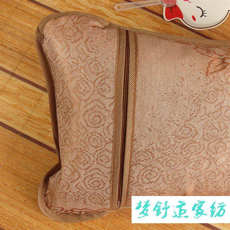 夏天凉枕头竹凉枕 竹枕头夏季凉席枕头套藤席枕茶叶芯枕头学生枕