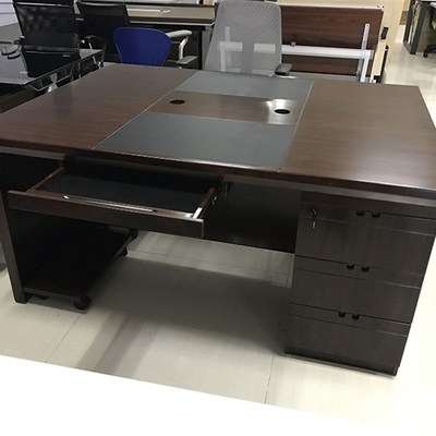 推荐新品中式油漆双人位电脑桌1.6米实木皮办公桌中R班台2人位电