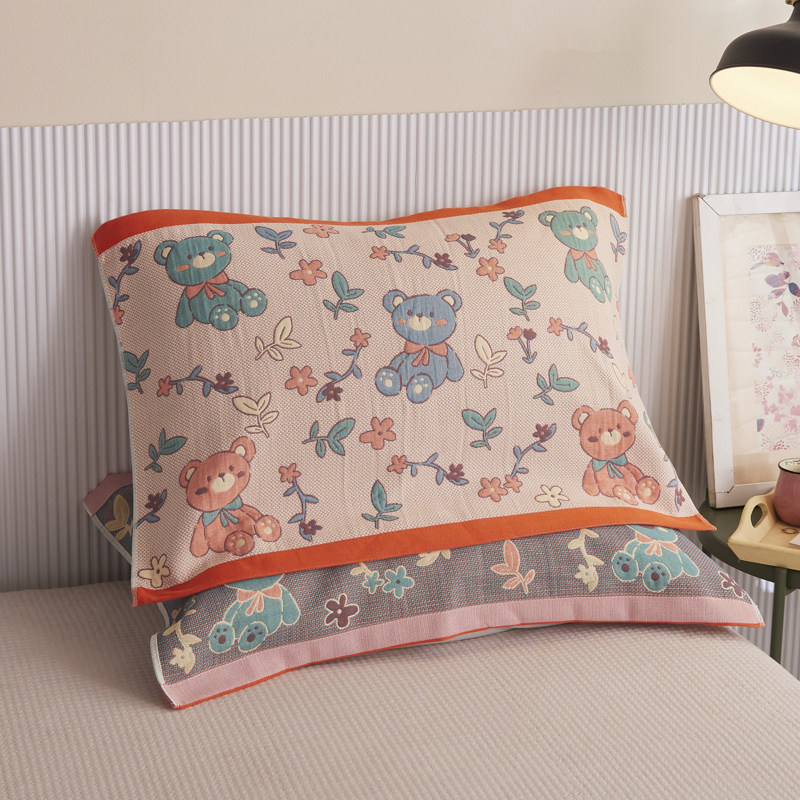 新款纱布单人l枕巾一对装简约欧式儿童学生情侣成人枕头,床上用品,枕巾,淘宝优惠券,粉丝福利购,淘宝优惠卷