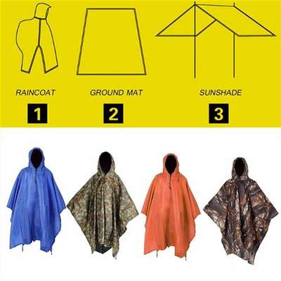 Multifunctional Camo Raincoat Military Impermeable Waterpro