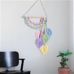 Nordic Macrame Rainbow Wall Hanging Hand Woven Pendant Ornam