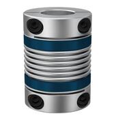 波纹管联轴器同步传动轮万向节弹性铝合金伺服电机丝杆连轴器