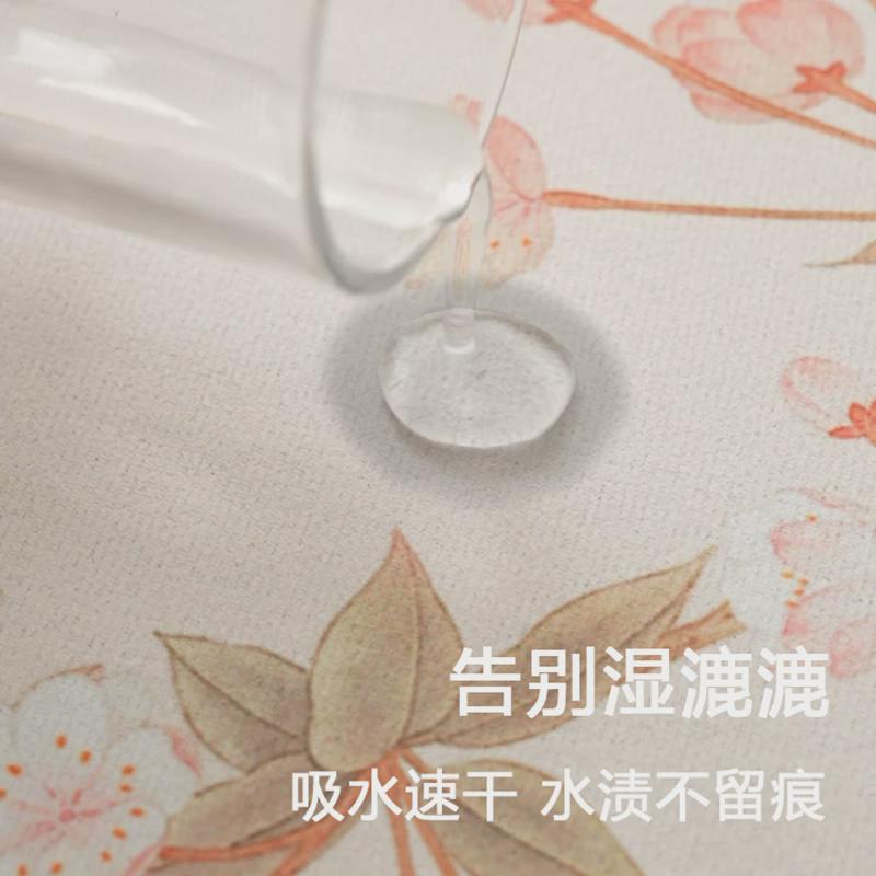 新中式绿竹桌旗茶几桌布古典中国风茶垫子吸水茶台垫布长条