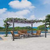 阳台遮阳棚铝合金葡萄架子庭院长廊蓬院子爬藤架别墅花园雨户外