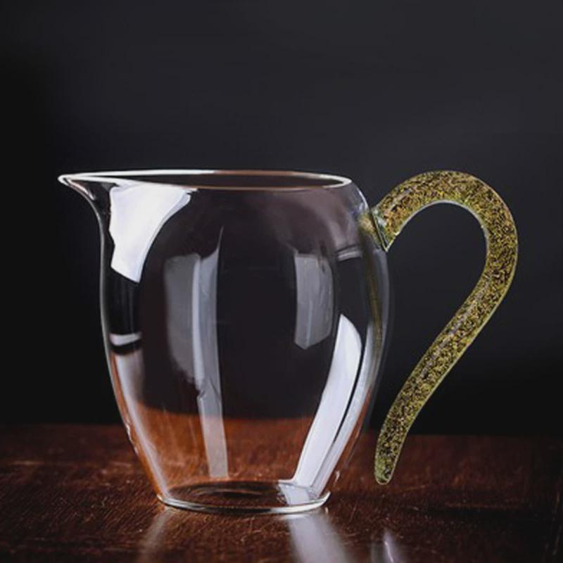 炫彩把高档公道杯玻璃加厚耐热耐高温分茶器日式功夫茶具配件公杯
