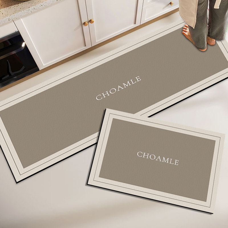 奶油风厨房专用地垫防滑防油防水可擦免洗吸水耐脏脚垫免清洗地毯,居家布艺,厨房地垫,淘宝优惠券,粉丝福利购,淘宝优惠卷